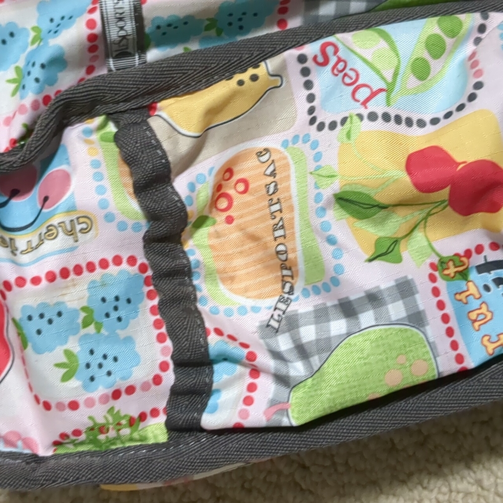 Worn Lesportsac diaper bag - Picture 10 of 12